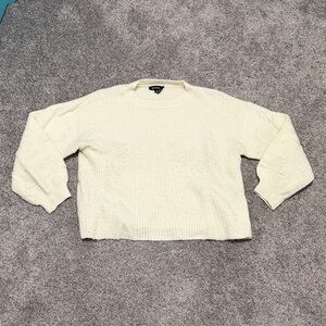 Rachel Cream Textured Knit Top